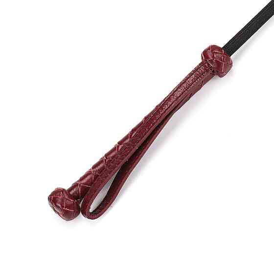 Шльопалка-сердечко Liebe Seele Wine Red Riding Crop with Heart-Shape Tip, натуральна шкіра Sex Aura Київ