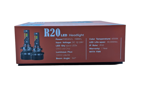 Комплект светодиодных ламп R20 H4 100W Canbus 6000K 12/24V Харьков