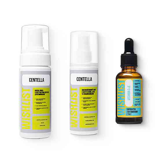 Комплект для антиоксидантного ухода и уменьшения покраснений WISHLIST Киев