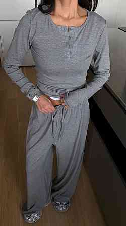 Жіночий стильний повсякденний костюм-двійка турецька віскоза Меланж, 42/44 Одеса