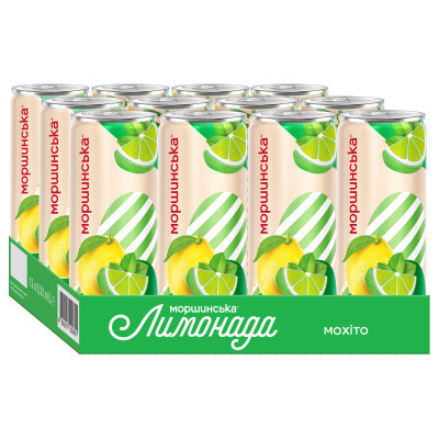 Напій Моршинська соковмісний Лимонада зі смаком Мохіто 0.33 л (4820017003049) Вінниця - фото 6