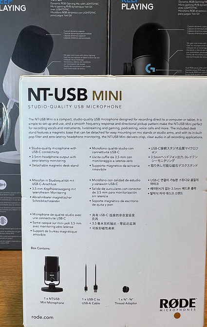 Мікрофон HyperX QuadCast S, Logitech Yeti GX, Rode NT-USB, Fifine, JBL. Харків - фото 1