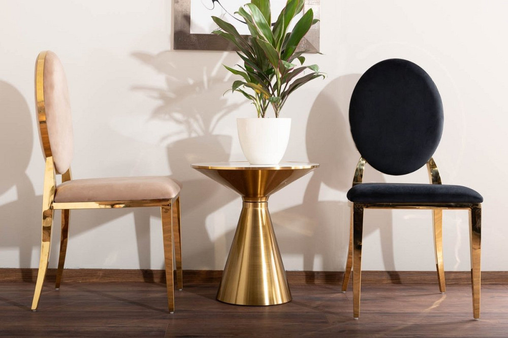 Журнальний столик ARIES білий/золото д.50 Киев - изображение 6