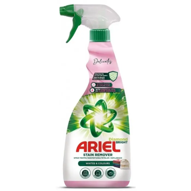 Спрей пятновыводитель Ariel White & Color Delicat, 750 мл Львов - изображение 1