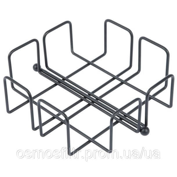 Серветниця Axentia Blackline з порошковим покриттям чорна 19х6.5x19 см (135561) Київ - фото 4