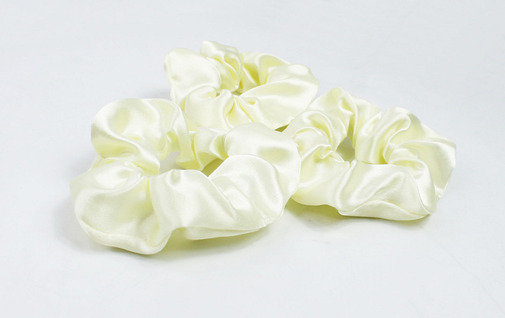 Набір гумок для волосся атласний Молочний Харків - фото 1