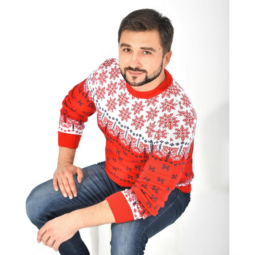 Свитер со снежинками (42) Київ - фото 2