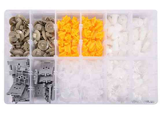 Шпинки для автосалоної обшивки RENAULT YATO, різні, 6 типорозмірів, 300 шт. [20] Одеса