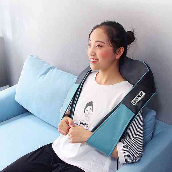 Роликовый массажер для спины и шеи с подогревом,от сети,Massage Shawl SBR Киев