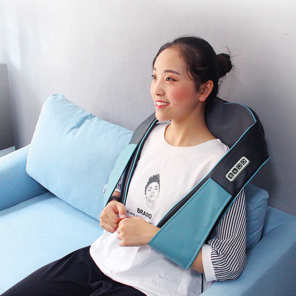 Роликовый массажер для спины и шеи с подогревом,от сети,Massage Shawl SBR Киев - изображение 2