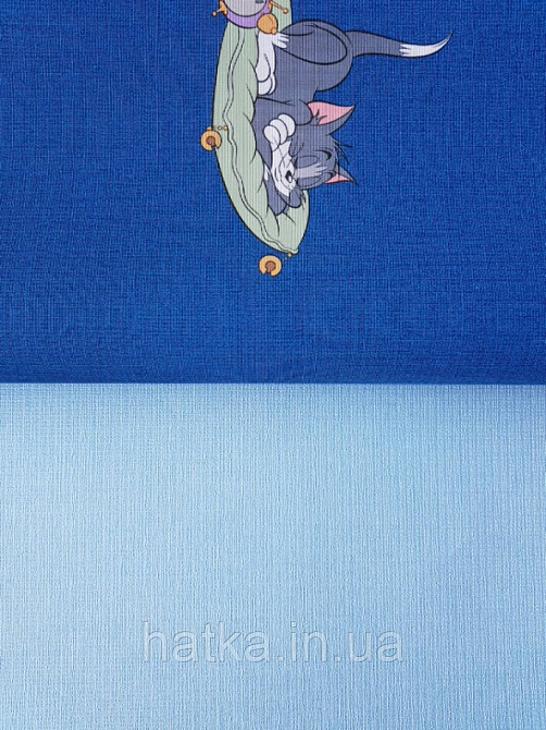 Обои виниловые на флизелине AdaWall Ada Kids метровые детские однотонные полоски сеточкой ярко голубые Киев - изображение 1