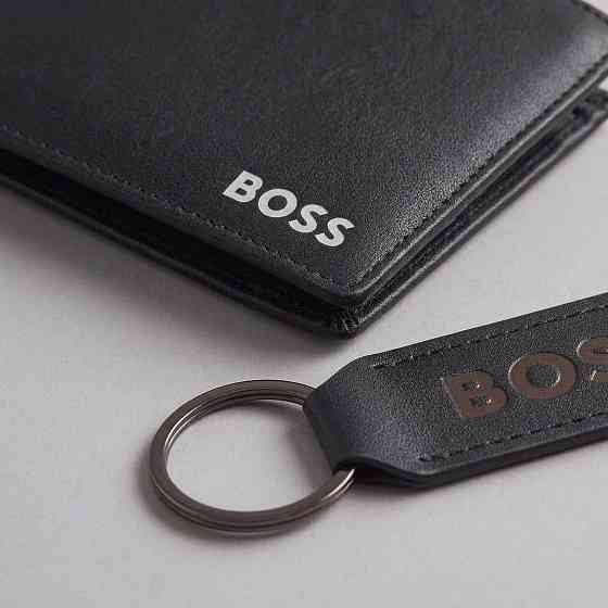 Мужской кошелек Boss в подарочной коробке (7705-3) Киев