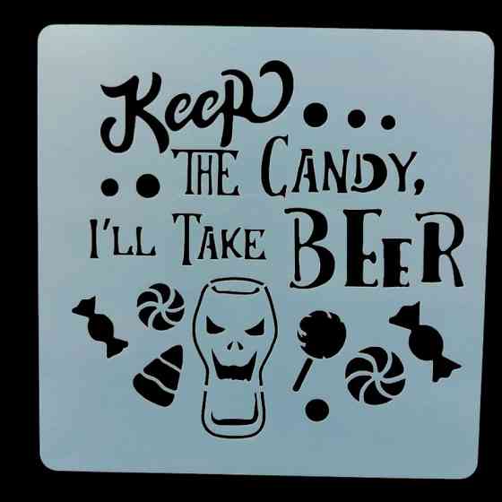 Трафарет к Хэллоуину 15 на 15 см серый Киев