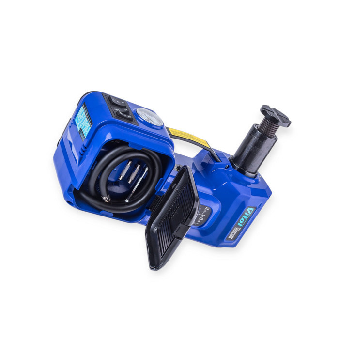 Домкрат гідравлічний електричний 2 т, 135-360 мм (кейс) + компресор 10атм/35л/0,6м шланг/прикурювач Мукачево - фото 3