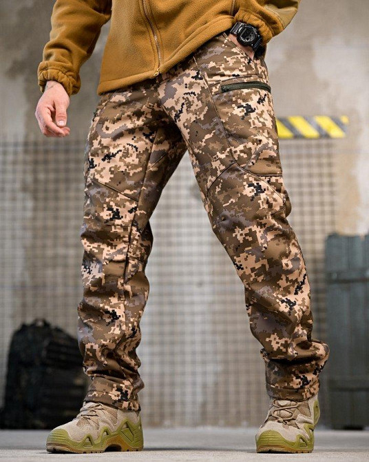 Тактические штаны софтшел DRAFT  высокая талия  draft  высокая пояс ВТ7614 Одесса - изображение 1