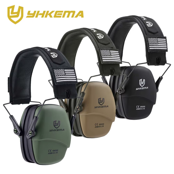 Навушники захисні тактичні Yhkema NRR 25dB із шумозаглушенням (Оливковий) Вінниця