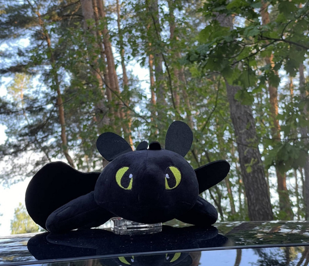 М’яка іграшка Дракон Беззубик 35 см – аксесуар на авто/мото, Киев - изображение 4