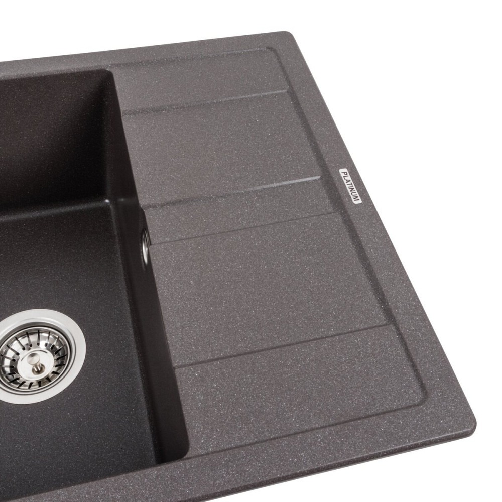 PLATINUM Гранітна мийка для кухні Platinum 5851 ARIA матовий Гренадін Київ - фото 3