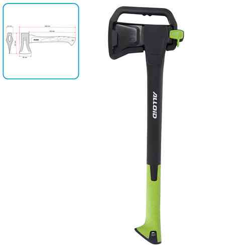 Alloid Pro. Сокира, ручка з фібергласу 1000 г, 60см (AX-2460) Одеса