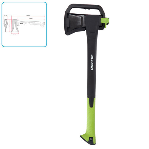 Alloid Pro. Сокира, ручка з фібергласу 1000 г, 60см (AX-2460) Одеса - фото 1