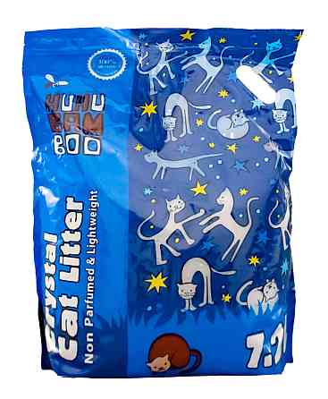 Силікагелевий наповнювач для котячого туалету  Crystal Cat Litter 7.2 л HUHUBAMBOO Вінниця