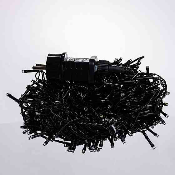 Гірлянда Різдвяна фея вулична 50 (м) 500 LED чорний провід Білий CF500L50MBW Коломыя