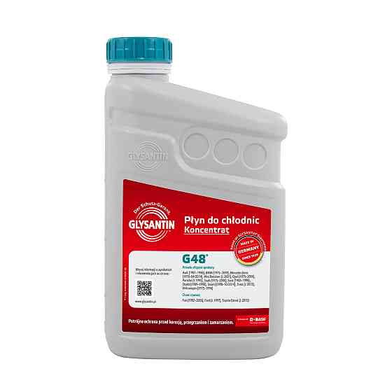 GLYSANTIN G48 KONZENTRAT 1 л — концентрат антифризу G11/G48 | Синьо-зелений | Гібридна технологія Ковель