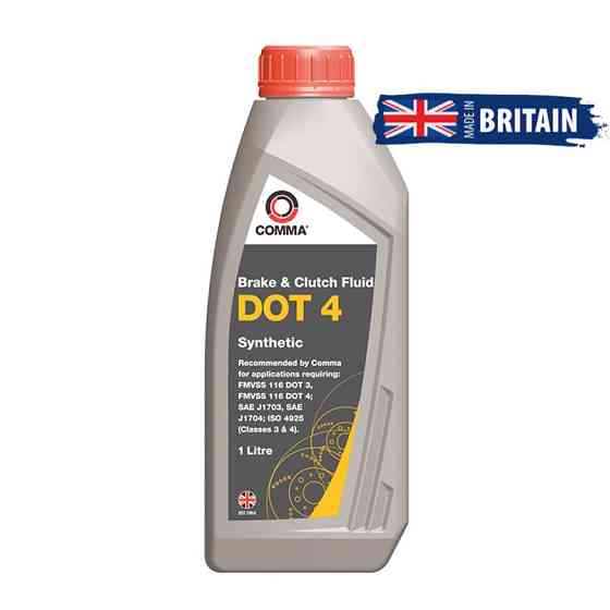 Гальмівна рідина Comma DOT 4 Brake Fluid 1л Львів