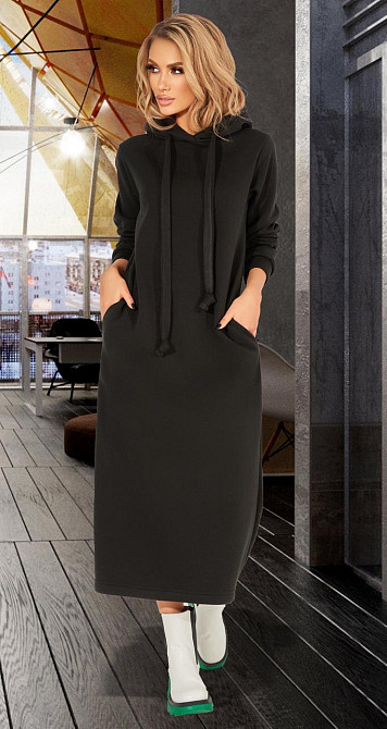 Тёплое длинное платье с начёсом (54-56) Киев - изображение 5