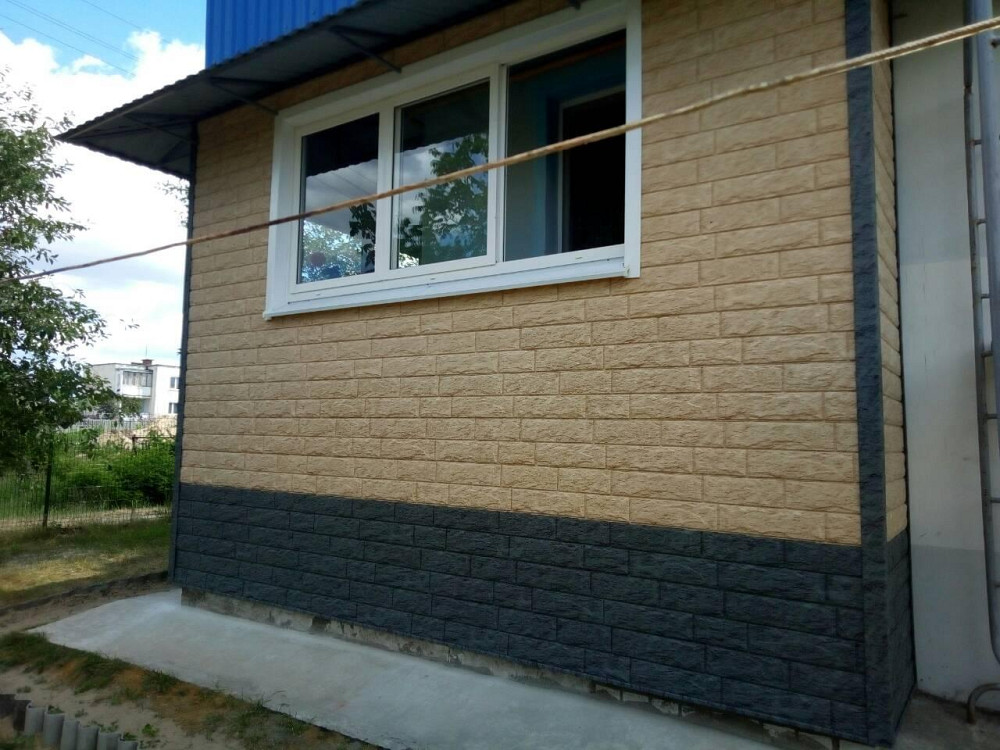 Сайдинг Стоун-Хаус Камень Золотистый (двойной замок) 3025х225 мм Днепр - изображение 7