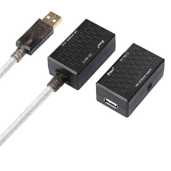 Кабель продовжувач USB 2.0 AM-AF, 60.0м (USB по витій парі RJ 45) DT-5015 Dtech Вінниця