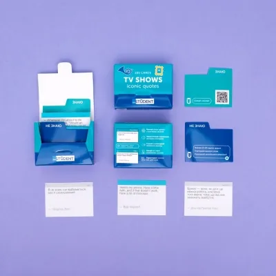 Обучающий набор English Student Карточки для изучения английского языка TV Shows. Iconic Quotes (укр.) (591226004) Винница - изображение 3