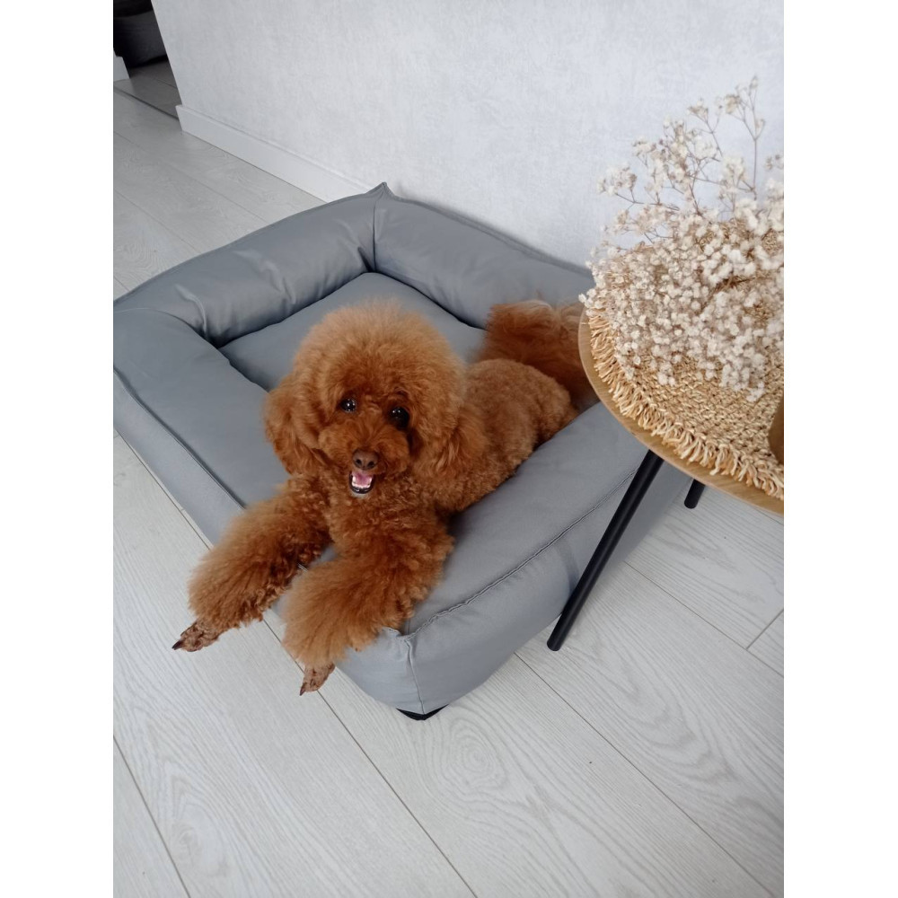 Водонепроницаемый лежак лежанка спальное место для животных со съемным чехлом серый XL (105см) Киев - изображение 1