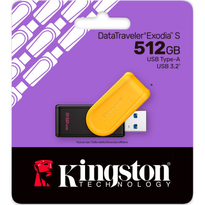 USB флеш накопитель Kingston 512GB DataTraveler Exodia S USB 3.2 (DTXS/512GB) Винница - изображение 3