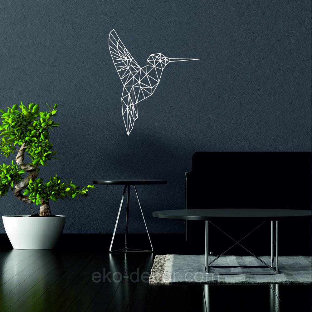 Настенный декор Панно «Колибри» Декор на стену 90*77 см, Белый Киев - изображение 2