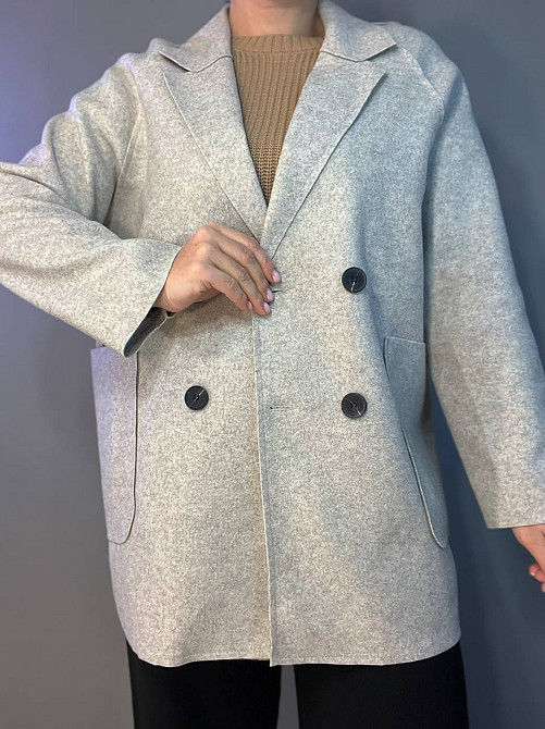 Жакет женский LADY YEP 2057 оверсайз удлиненный с карманами бежевый, бежевый, one size Киев - изображение 6