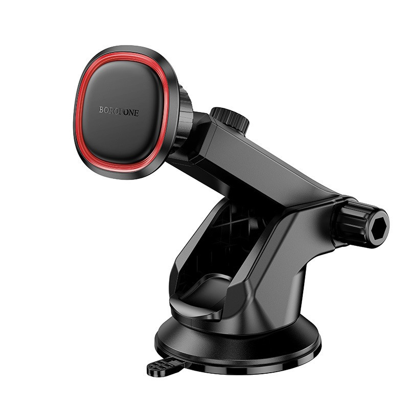 Автотримач для телефона BOROFONE BH125 Roman magnetic car holder (center console) Black and Red Київ - фото 7