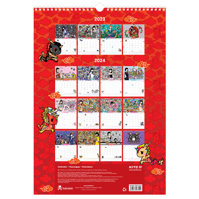 Календар Kite планер настінний tokidoki на 2023-2024 рік (TK23-440-2) Вінниця - фото 9
