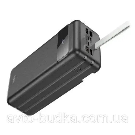 Павербанк HOCO J86B 60000 мА·год QC 3.0 PD 22.5 Вт зовнішній акумулятор чорний Новий Розділ