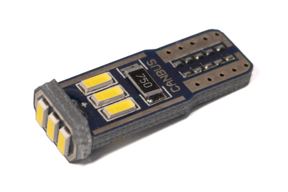 Светодиодная лампа StarLight T10 9 диодов 4014 12V 0.3W WHITE / печатная плата / мультиполярная Харьков - изображение 1