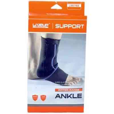 Фиксатор голеностопа LiveUp Ankle Support LS5782-LXL чорний L/XL (2016052600080) Винница