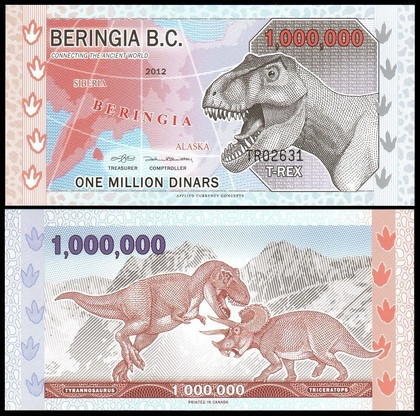 Beringia Берингия - 1000000 Dinars 2012 UNC Полтава - фото 1