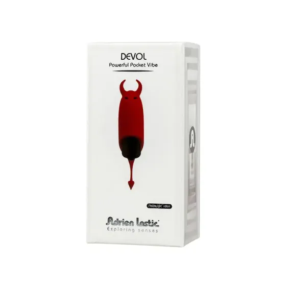 Віброкуля Adrien Lastic Pocket Vibe Devol з хвостиком і ріжками Львів
