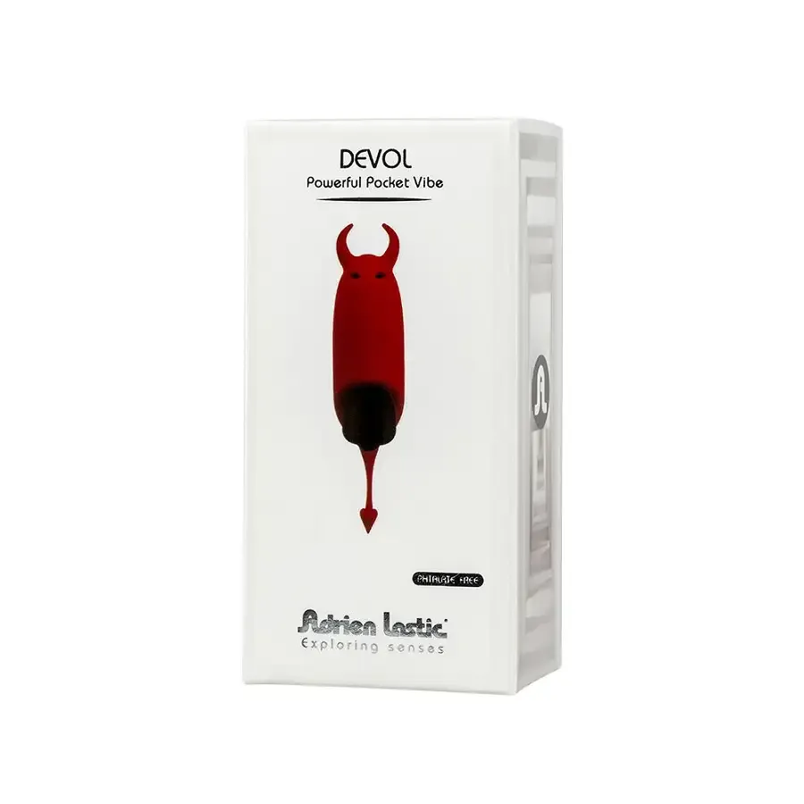 Віброкуля Adrien Lastic Pocket Vibe Devol з хвостиком і ріжками Львів - фото 5