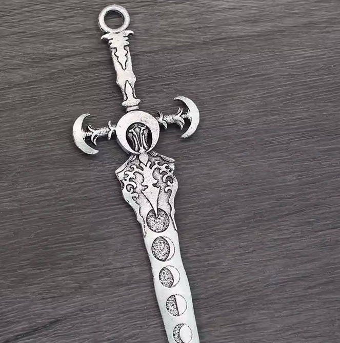 Шпилька для волосся меч металева 15 см, заколка у формі меча, аксесуар для зачіски Київ - фото 3