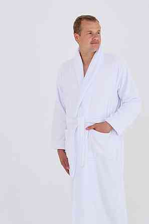 Мужской махровый халат Ideal Textile белый (56860706) XL Черновцы