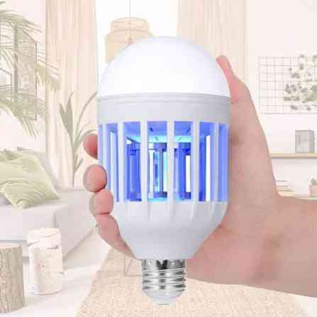 Світлодіодна антимоскітна лампа Zapp Light 9W, знищувач комах та комарів E27 з ультрафіолетом та функцією нічника Одеса