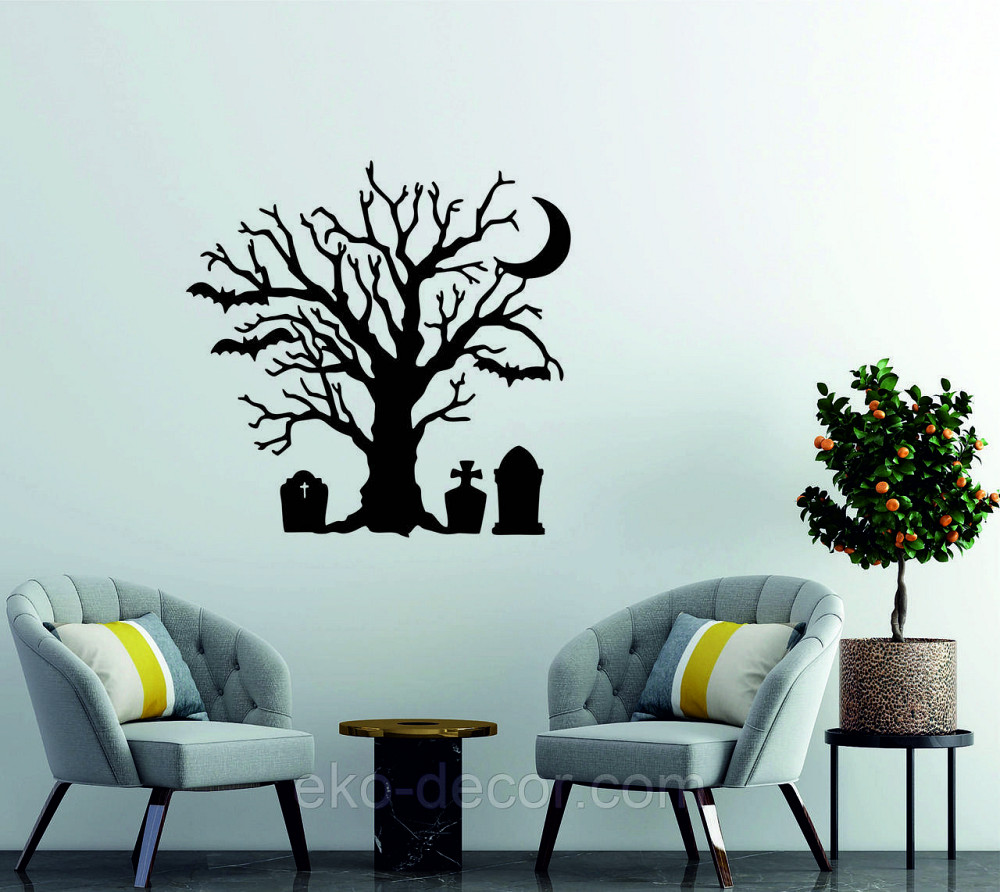 Декоративное настенное 3D Панно «Хэллоуин», Декор на стену с объемом Киев - изображение 2