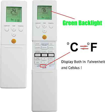 Пульт для кондиціонера Fujitsu AR‑RED1U, AR‑REF1U, AR‑REM1U, AR‑REY1U, AR‑REA1E, AR‑REA2E, AR‑REB1E, AR‑REB2E Луцьк