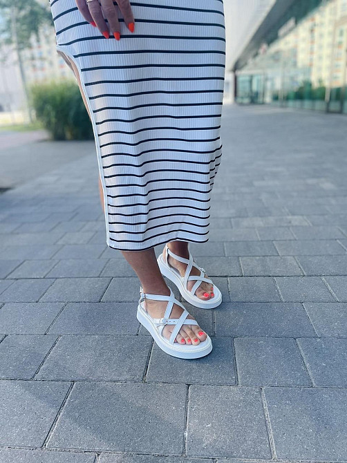 No brend Босоніжки жіночі A-1 білі (літо, шкіра натуральна) (5147) 37р.38р.39р. 38 Коломия - фото 1